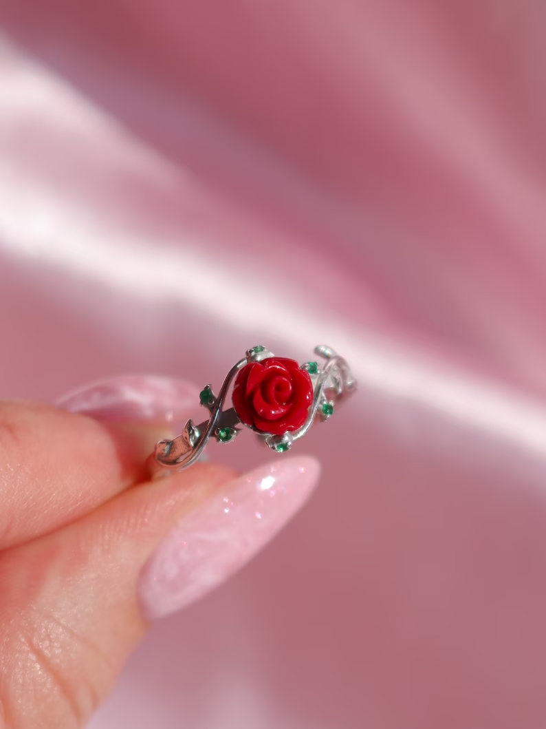 Beauty and the Beast Belle Rose Ring