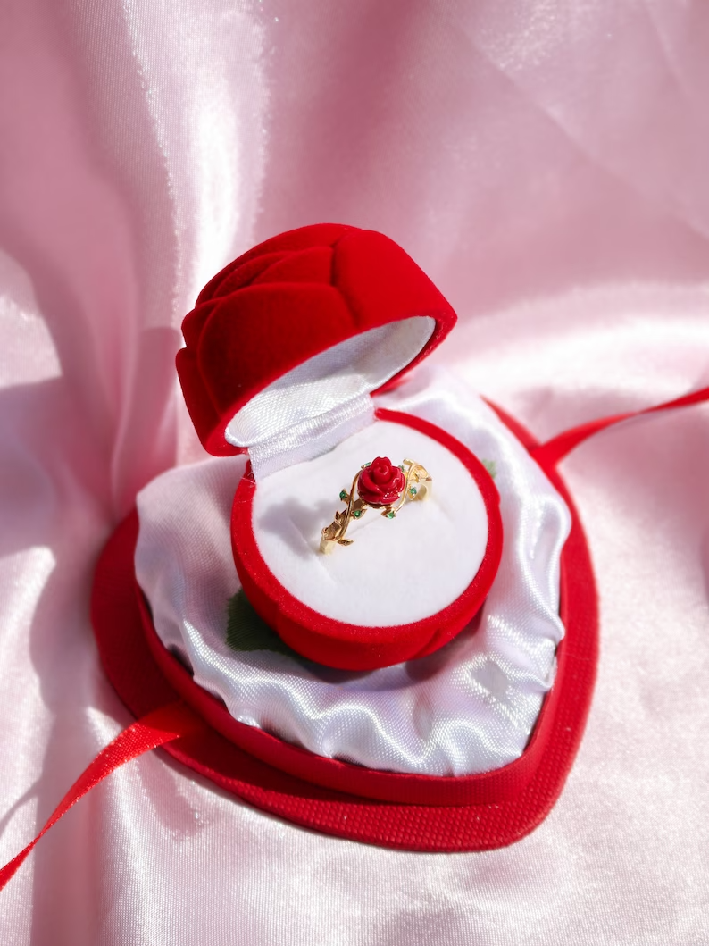 Beauty and the Beast Belle Rose Ring