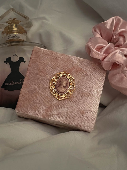 Coquette Pink Velvet Ring Box