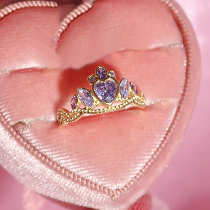 Barbie Princess Charm School Blair Crown Purple Ring
