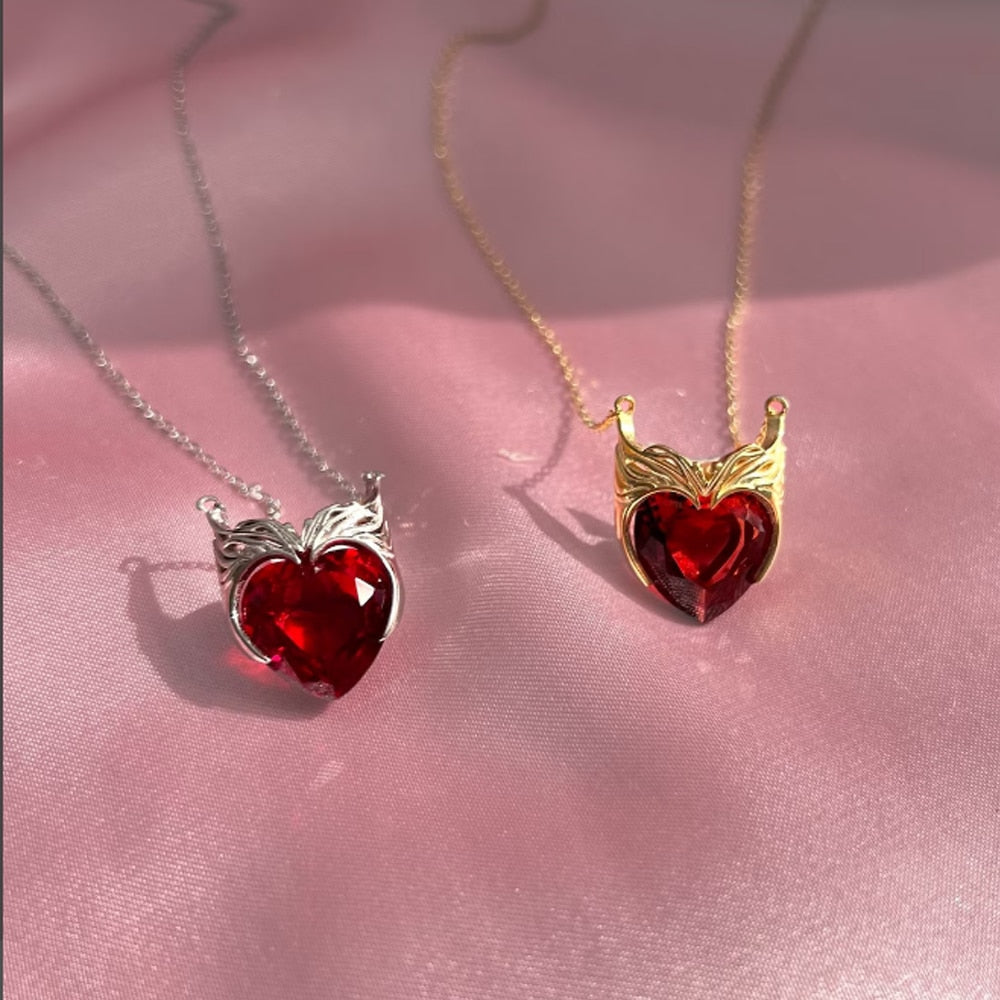 Marvel Scarlet Witch Wanda Heart Necklace