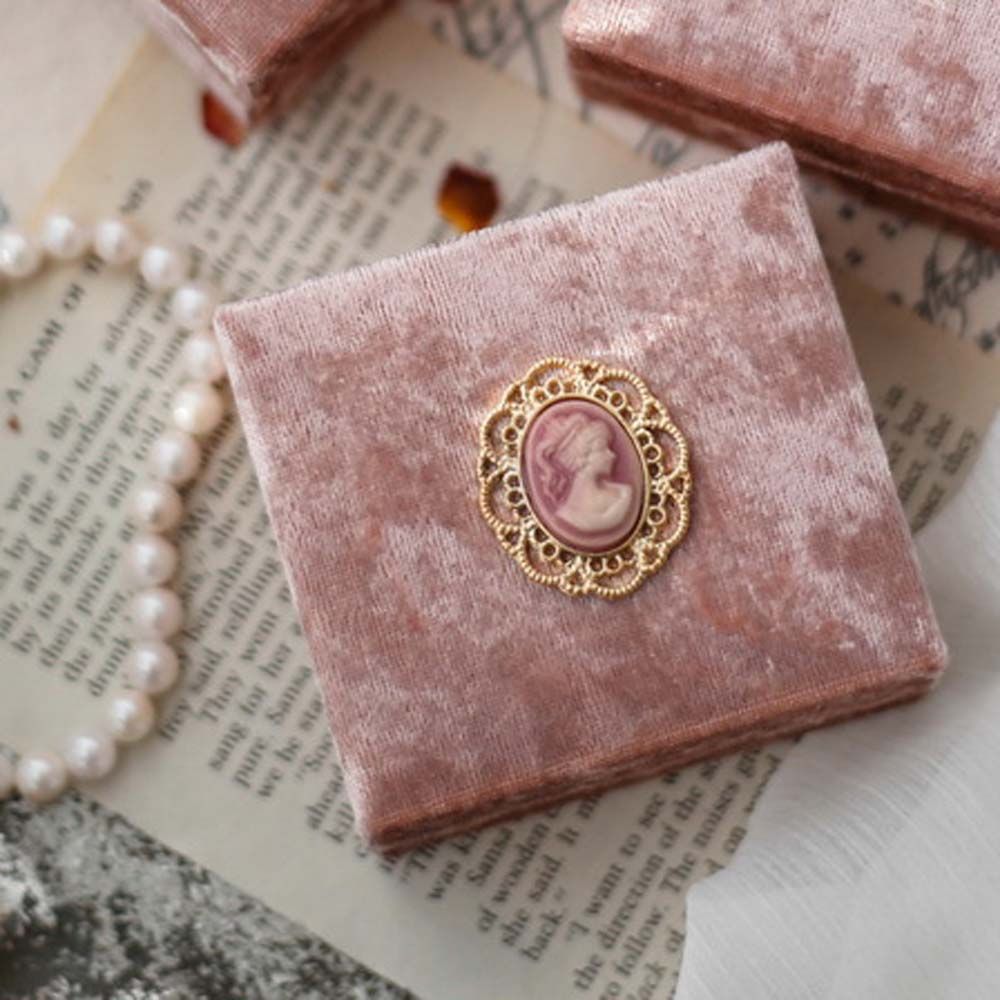 Coquette Pink Velvet Ring Box