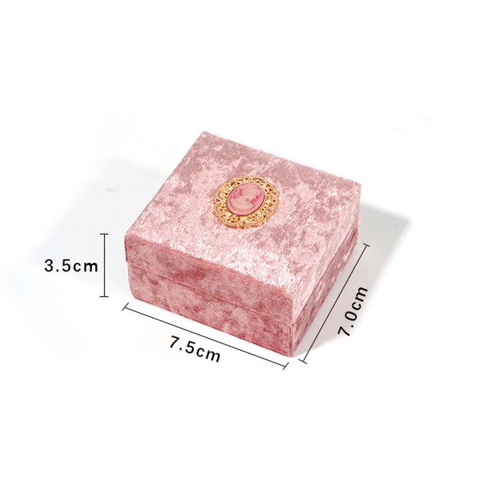 Coquette Pink Velvet Ring Box