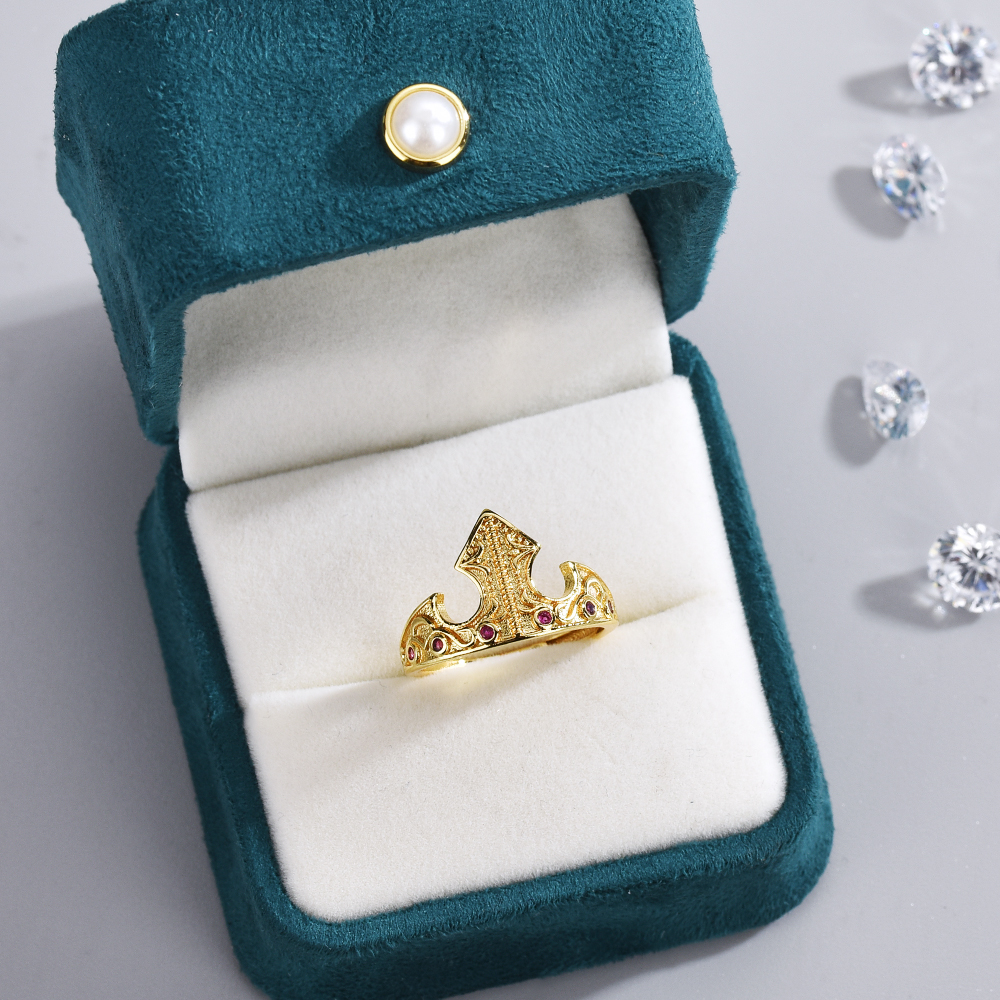 Princess Aurora Sleeping Beauty Crown Ring