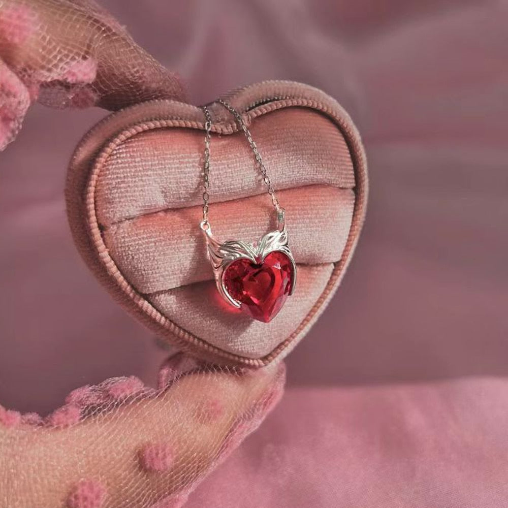 Marvel Scarlet Witch Wanda Heart Necklace