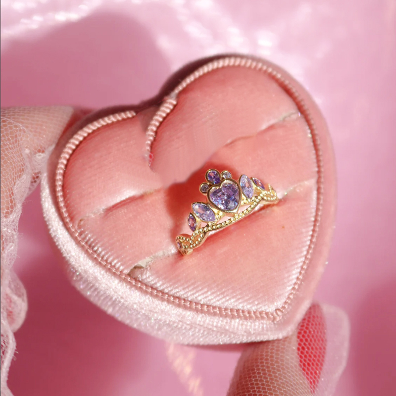 Barbie Princess Charm School Blair Crown Purple Ring