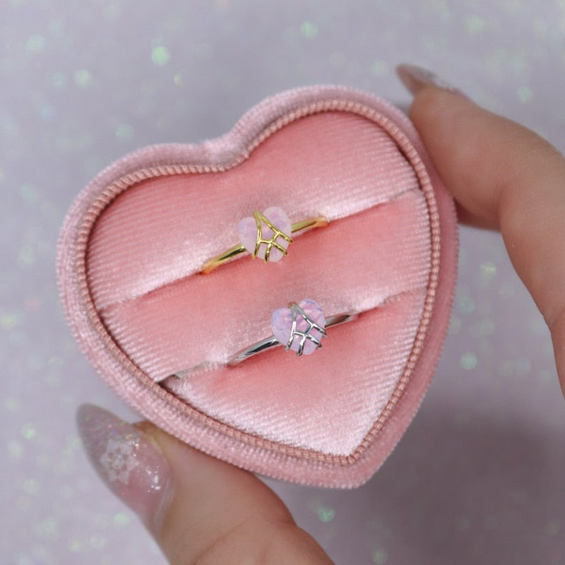 Barbie and the Diamond Castle Princess Liana and Alexa Heart ring