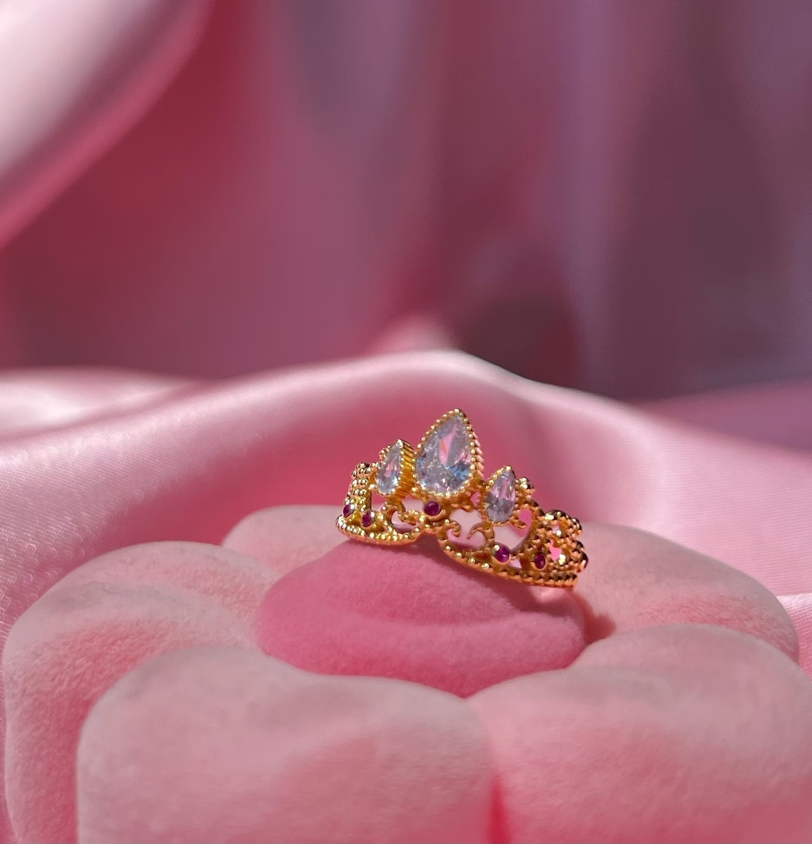 Rapunzel Tangled Crown Tiara Ring