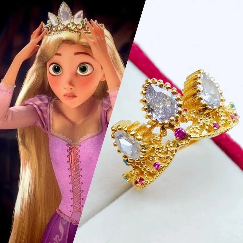 Rapunzel Tangled Crown Tiara Ring