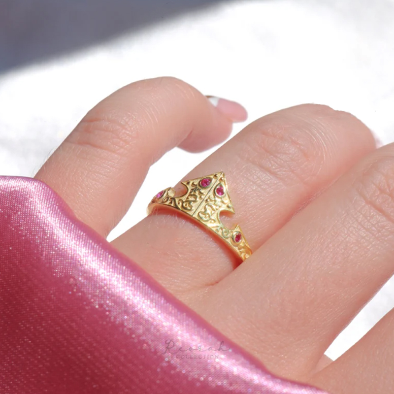 Sleeping Beauty Aurora Crown Ring