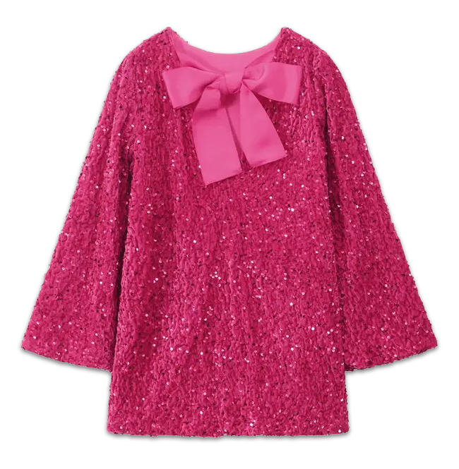 The Sequined Bow Dress Pink / XXL The Sequined Bow Dress Pink / XXL