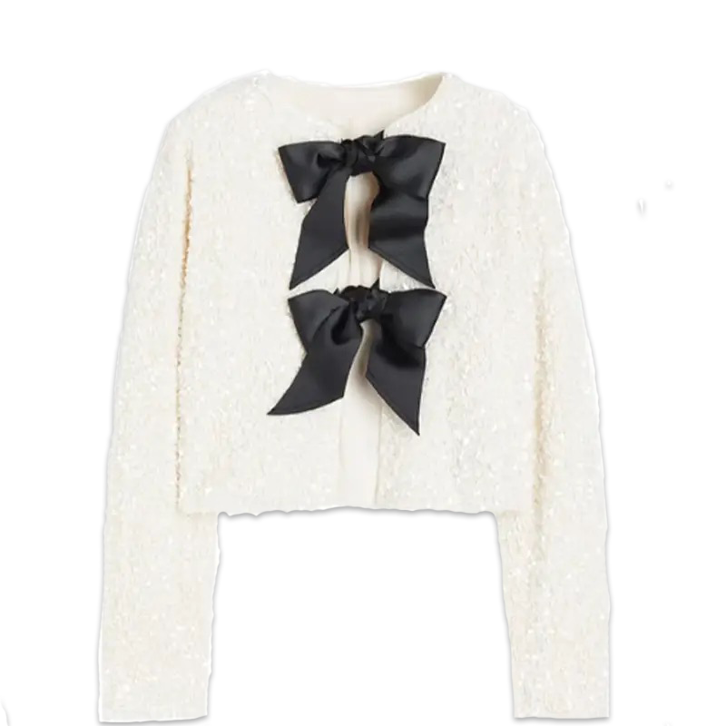 The Sequined Bow Top