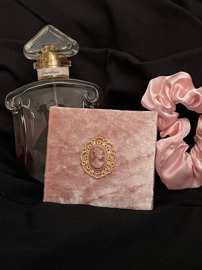Coquette Pink Velvet Ring Box