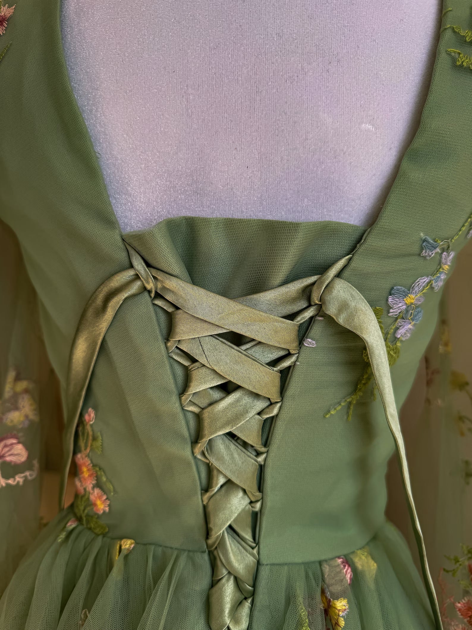 (MADE TO ORDER) Fairycore Green Dress – Mystical Fairy