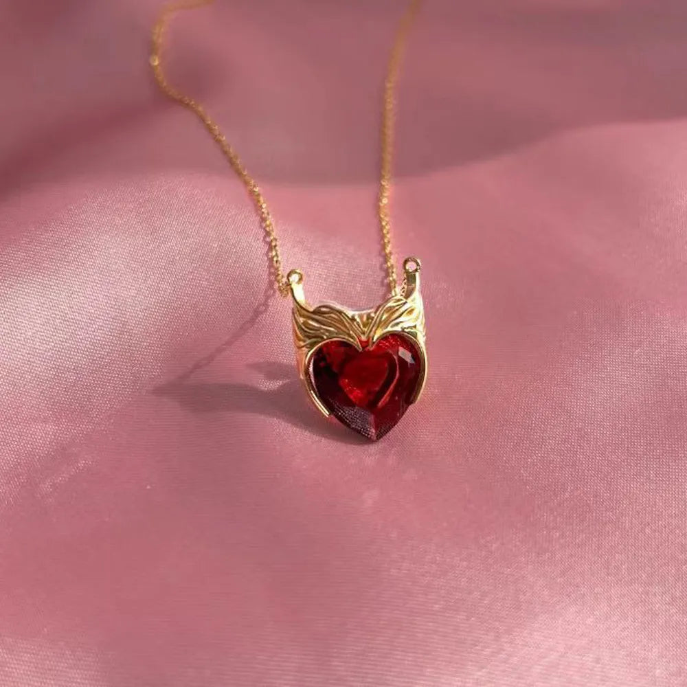 Marvel Scarlet Witch Wanda Heart Necklace