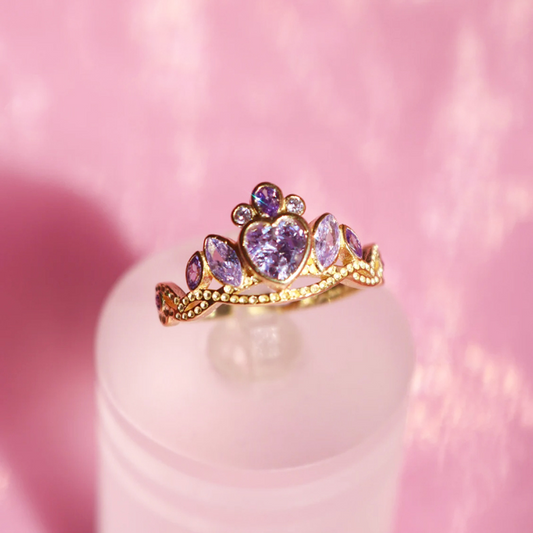Barbie Princess Charm School Blair Crown Purple Ring