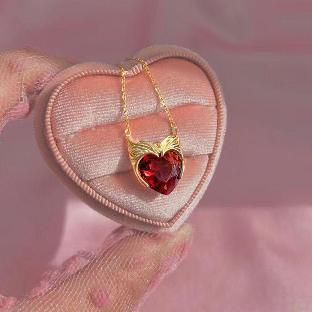 Marvel Scarlet Witch Wanda Heart Necklace