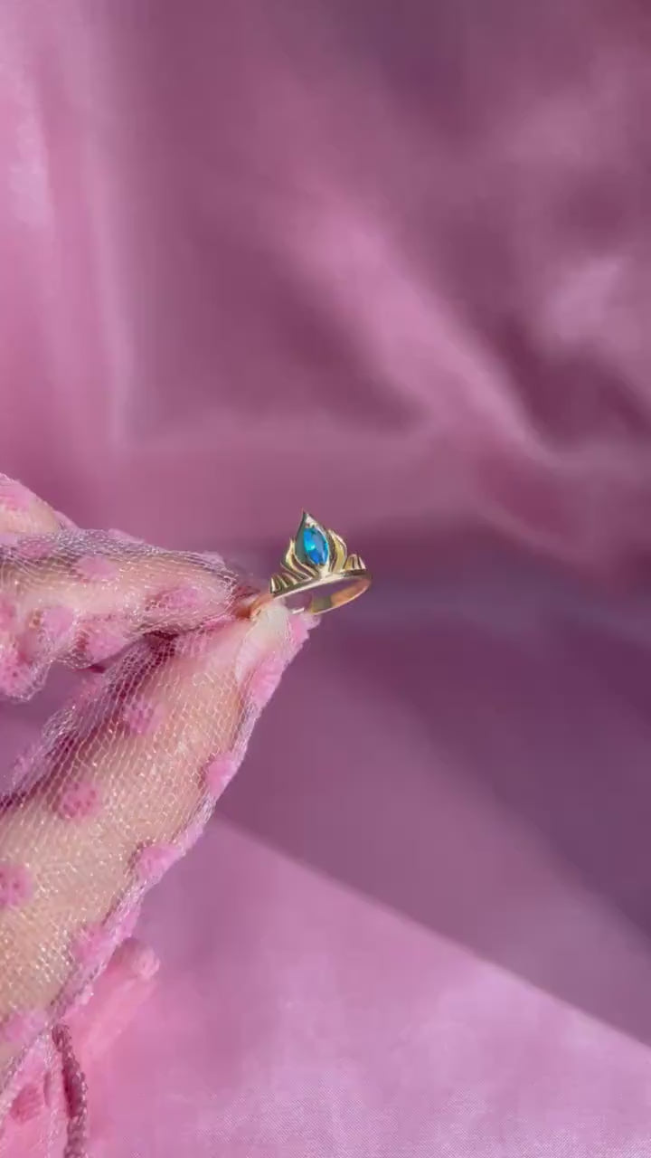 Frozen Princess Elsa Crown Ring
