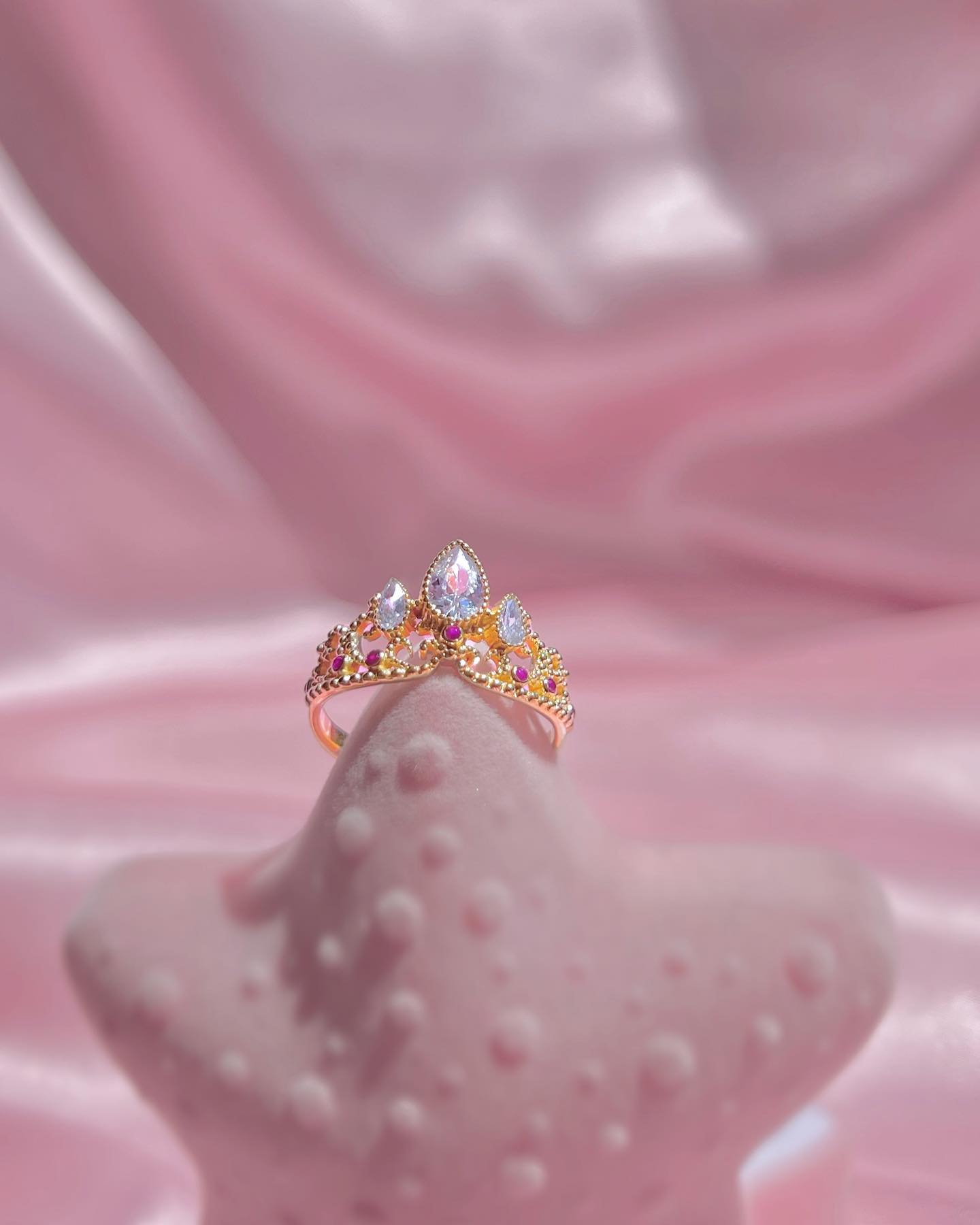 Rapunzel Tangled Crown Tiara Ring