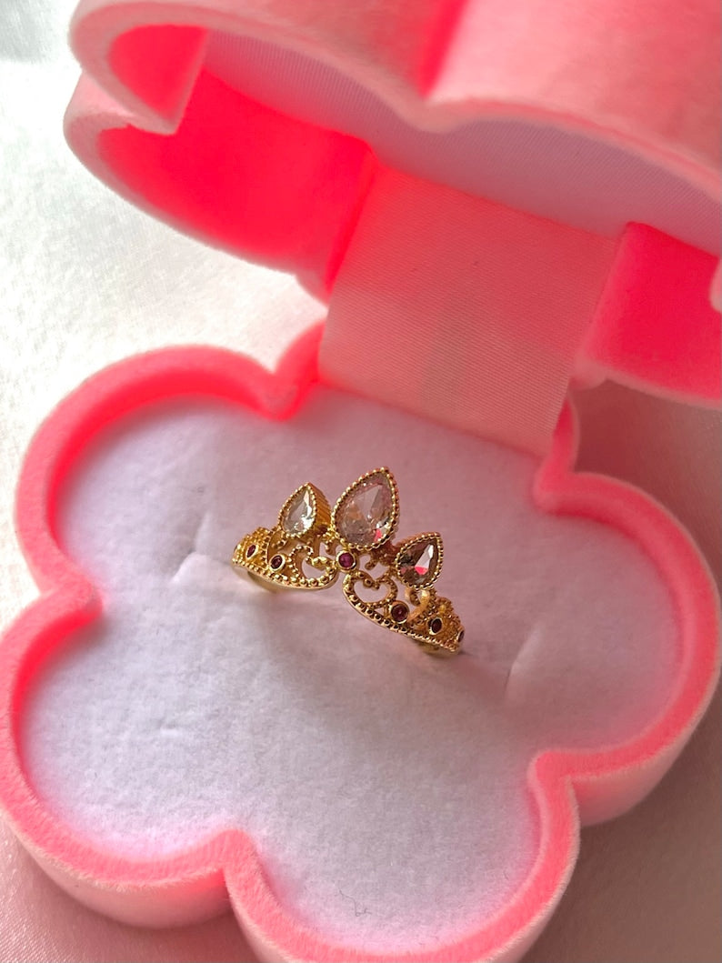 Rapunzel Tangled Crown Tiara Ring